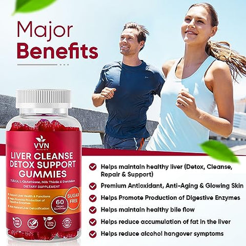 VVN Naturals - VVNaturals Detox Limpeza do Fígado 26 em 1 Sem Açúcar