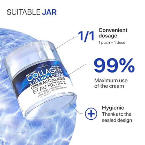Creme Facial REMEDIAL PAX com Colágeno, Retinol e Ácido Hialurônico – Hidratante Anti-idade Dia e Noite, Reduz Rugas – Mulheres e Homens