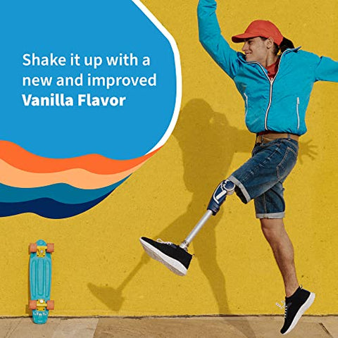 Proteína Orgânica em Pó Garden of Life Baunilha, 20 Porções: Vegana, Sem Glúten, Orgânica, Não-OGM, Shake de Proteína Livre de Açúcar à Base de Plantas com Probióticos