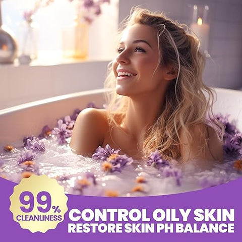 Spa Luxetique – Kit Presente para Mulheres, 8 Pcs Conjunto de Banho de Lavanda com Espuma de Banho, Loção Corporal, Presente de Aniversário para Mãe, Kit Presente para Mulheres