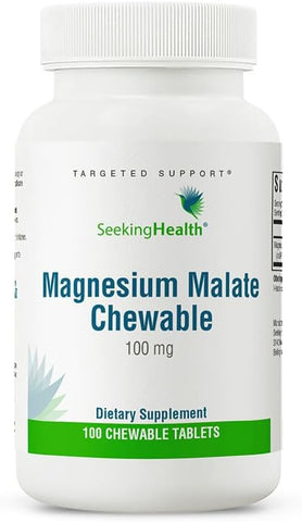 Magnésio Malato Mastigável – Suplemento Mineral Apoia Energia e Função Muscular - Seeking Health