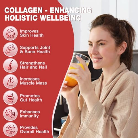 DRFOSTER - Pó de Colágeno Hidrolisado com Peptídeos de Colágeno, Ácido Hialurônico e Biotina – 50 Porções – Probióticos – Marca em Destaque