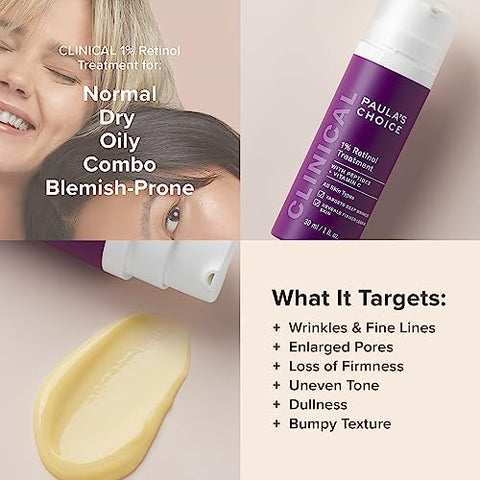 Paula's Choice - Paula’s Choice Tratamento Creme CLINICAL 1%% Retinol com Peptídeos e Vitamina C – 30ml