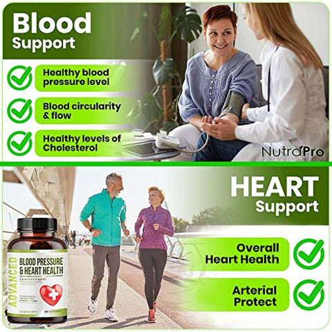 NutraPro - Suplemento para Saúde Cardíaca – Suporte à Pressão Arterial – Marca: Support Blood Pressure