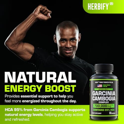 HERBIFY - Garcinia Cambogia – Suplemento de Suporte ao Bem-Estar para Mulheres – Marca Wellness – 60 cápsulas de 500mg