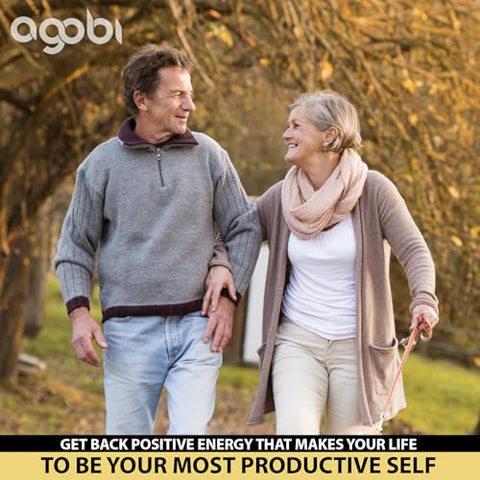 agobi - Suplemento de Suporte Cerebral 9 em 1 5750 Mg – Com Ashwagandha, Ginseng Panax, Gotu Kola, Ginkgo Biloba, Pimenta Preta