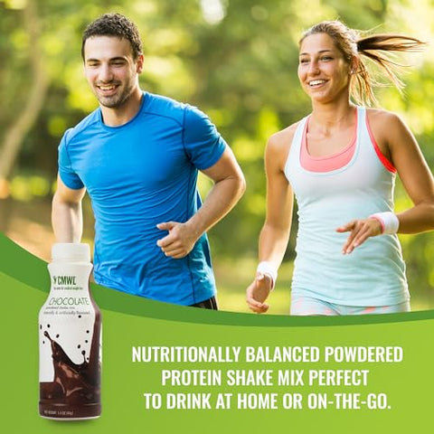 CMWL - Chocolate em Pó para Shake Proteico | Substituto de Refeição | Gerenciamento de Peso | 160 Calorias, 16g Proteína, 24 Vitaminas