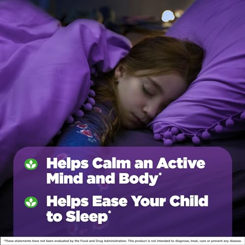 Kids Sleep Calm – Gomas de Melatonina e L-Teanina para um Sono Tranquilo e Calmante – 60 Gomas de Melatonina com Sabor de Morango – Fornecimento de 60 Dias - Natrol