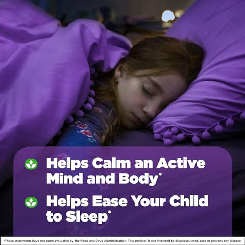 Kids Sleep Calm – Gomas de Melatonina e L-Teanina para um Sono Tranquilo e Calmante – 60 Gomas de Melatonina com Sabor de Morango – Fornecimento de 60 Dias - Natrol