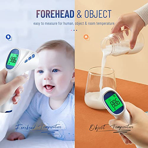GoodBaby - Termômetro Digital Infravermelho para Testa de Adultos e Crianças, Alarme de Febre, Resultados Rápidos e Precisos, Fácil para Todas as Idades