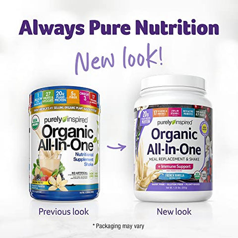 Proteína Vegana em Pó All-in-One Purely Inspired para Homens – 100% Natural e Nutritiva