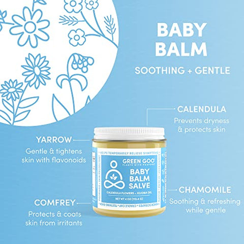 Bálsamo Orgânico para Bebês, Hidratação Suave e Natural – 50g - Green Goo