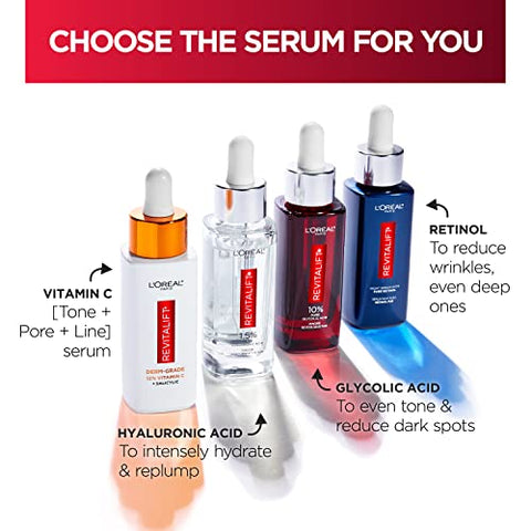 L'Oreal Paris - L’Oreal Paris Revitalift Serum Noturno 0.3%% de Retinol Puro, Reduz Rugas Profundas, Sem Fragrância 30ml Amostra Hidratante