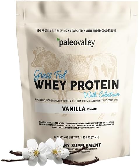 Proteína Whey 100%% Grass Fed – 30g – Sabor Natural - Paleovalley