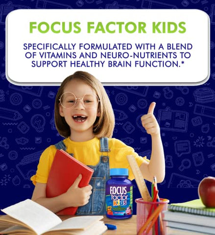 Kids – Vitaminas Mastigáveis Diárias Completas: Multivitamínico para Crianças - Focus Factor