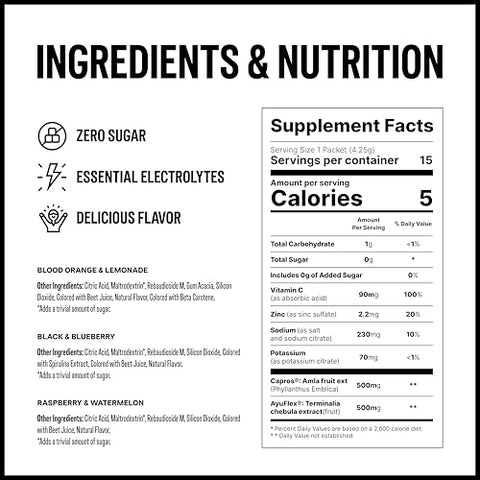 BO3.0 - Pacotes de Pó de Eletrólitos sem Açúcar | Suporte Articular com Eletrólitos sem Açúcar para Hidratação, Prevenção de Ressaca para Keto e Adultos Ativos | Pacote Variado | Marca: [Nome da Marca]