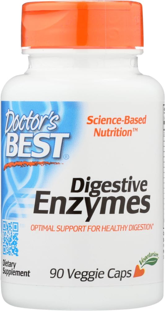 Doctor's BEST - Doctor’s Best, 2 Pack Enzimas Digestivas, 90 Cápsulas Vegetais – Melhor Marca de Produto