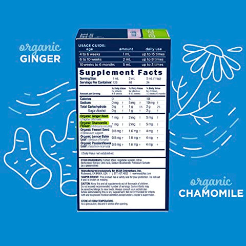 Mommy's Bliss - Mommy’s Bliss Gripe Water Night Time – Alívio de Desconforto Estomacal por Gases, Cólicas e Irritabilidade