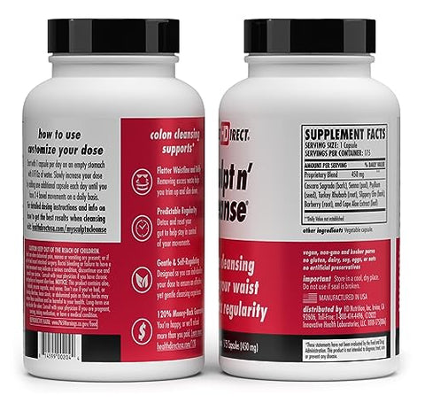HEALTH DIRECT - Sculpt n’ Cleanse – Limpeza Herbal do Cólon para Saúde Digestiva |