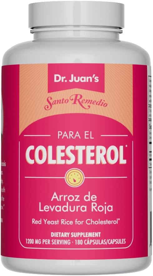 Red Yeast Rice – Suporte ao Sistema Cardiovascular, Suplemento Alimentar, 1200 mg por Porção, 180 Cápsulas, Livre de Transgênicos, Sem Glúten, Sem Sabores Artificiais - Santo Remedio
