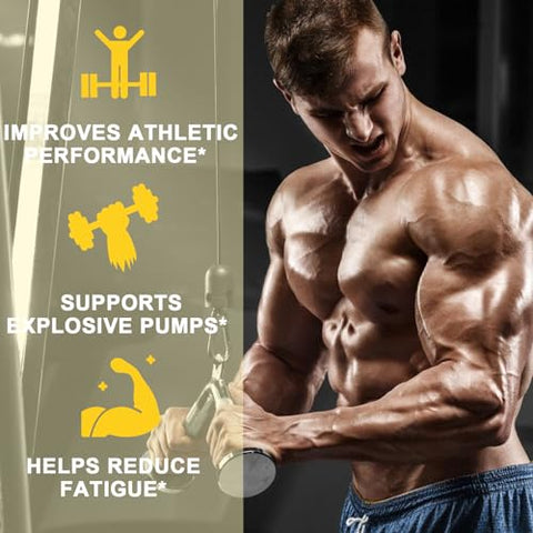 JINGYAT - Gummy de Creatina 5g, Suplemento de Creatina Monohidratada Sem Açúcar em Gomas para Homens