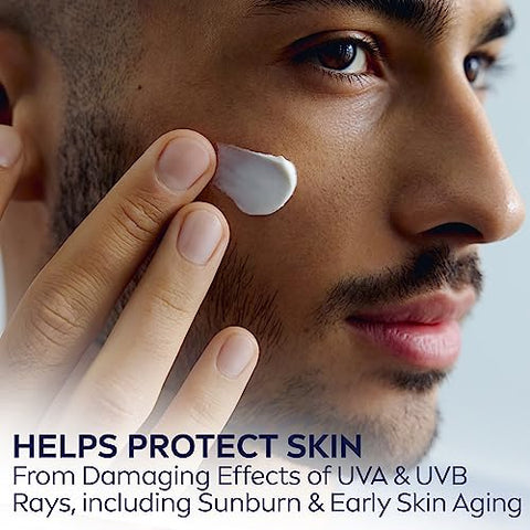 Loção Facial Sensível com FPS 15, Protetor Solar de Amplo Espectro, Kit com 3 Tubos de 75 ml - Nivea Men