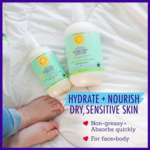 Loção Calmante | 100% Natural | Hidratante Suave para Pele Sensível do Bebê | Loção de Lavanda para Crianças | Amigável para Alergias | Calêndula Orgânica Aloe Vera | 251 mL / g - California Baby