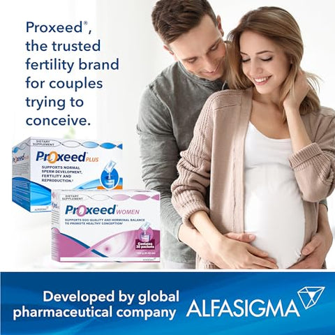 Women | Equilíbrio Hormonal, Ovulação, Fertilização e Qualidade dos Óvulos* | Suporte para Concepção Saudável | 30 Pacotes (30 Dias de Suprimento) - Proxeed