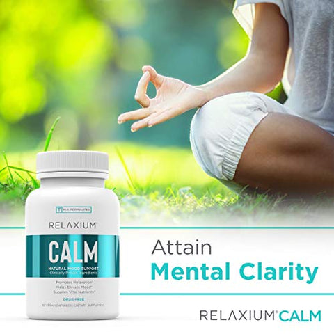 Calm: Alívio do Estresse, Não Viciante, Fórmula Relaxante - Relaxium