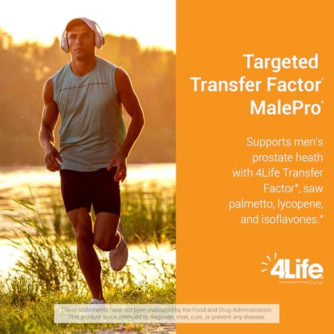 Transfer Factor MalePro – Suporte Saudável à Próstata com Saw Palmetto, Licopeno, Selênio e Kudzu – Suplemento que Fortalece o Sistema Imunológico e a Saúde do Trato Urinário – Marca 4Life - 4Life