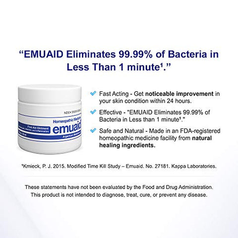 emuaid - Emuaid Pomada 15g – Tratamento Regular para Pé de Atleta, Psoríase, Coceira, Irritação e Infecção por Fungos na Pele
