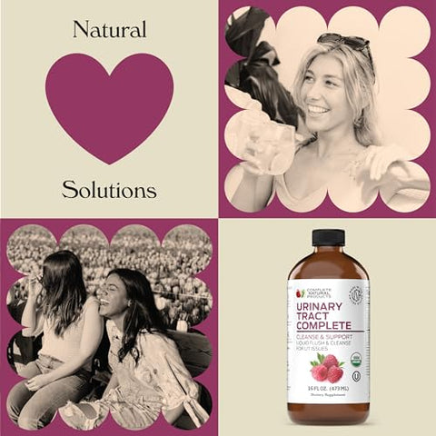 Complete Natural Products - Compre agora: Trato Urinário Natural Completo 355ml – Suplemento Líquido para Saúde do Trato Urinário com Cranberry Orgânico, D-Manose, Beterraba, Semente de Funcho e Cúrcuma