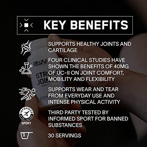 Cápsulas de Suporte Articular BPN Strong Joints UC-ll® – Conforto, Mobilidade e Flexibilidade Articular - BARE PERFORMANCE NUTRITION