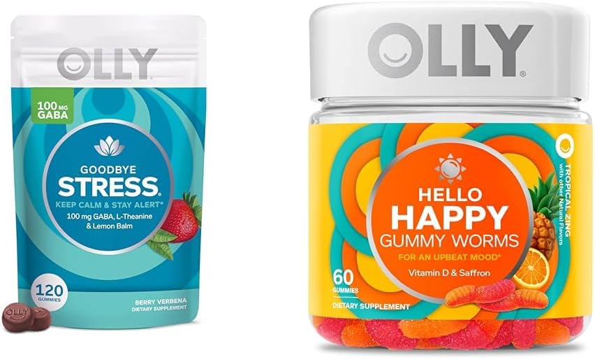 Goodbye Stress Gummy – 120 Unidades | Redutor de Estresse | Vitaminas e Minerais | 120 g - OLLY