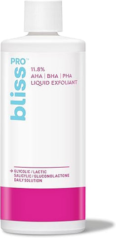 Pro™ Liquid Exfoliant – Tratamento Diário Esfoliante com 11,8% AHA, BHA, PHA – 118 ml (4 fl oz) - Bliss