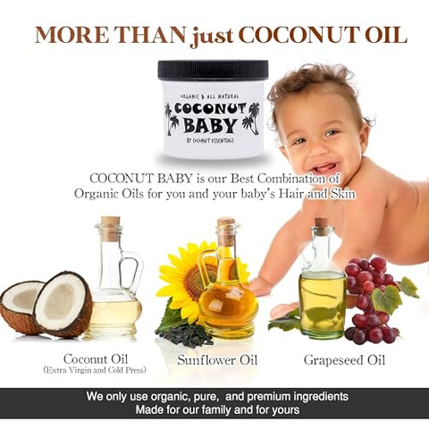 Coconut Essentials - Óleo de Coco para Bebês – Nutrição e Cuidado Capilar