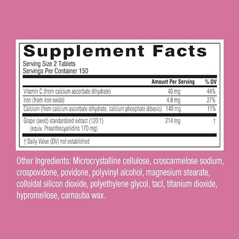 Extrato de Semente de Uva Cápsulas Antioxidante | Suplemento Herbal de Polifenóis de Uva | Vitamina C Antioxidante | Promove a Saúde da Pele - Swisse