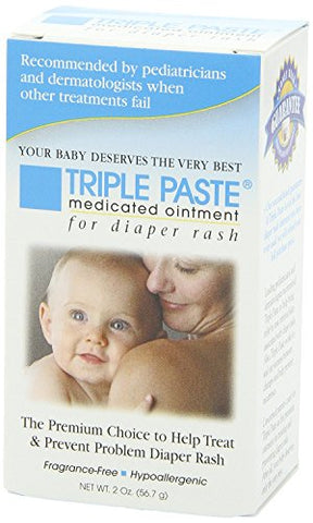 Pomada Medicamentosa para Assaduras de Fraldas, 2-Ounce (Pacote com 2) – Marca Triple Paste - Triple Paste