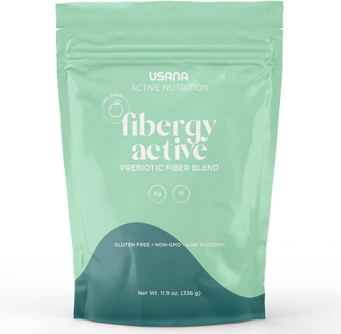 Fibergy Active – Fibra Prebiótica para Saúde Intestinal – Sem Transgênicos – Sem Glúten – Baixo Índice Glicêmico – 336g – 28 Porções - USANA