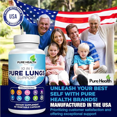 Pure Health Brands - Desintoxicação Pulmonar 10 em 1: Detox para os Pulmões