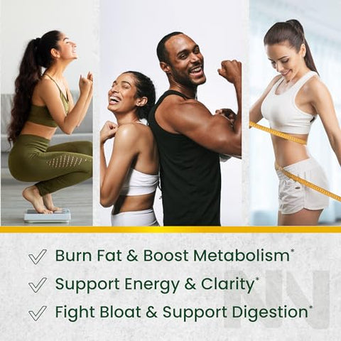 Nobi Nutrition - Gummies Queimadores de Gordura e Comprimidos de Chá Verde para Perda de Peso | Suporte Completo para Perda de Peso com Café Verde | Marca: Fat Burn