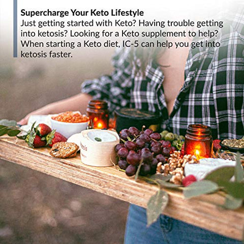 IC-5 Keto e Carb Management: Suporte Metabólico para Cetose, Keto, Low Carb e Estilo de Vida Paleo (60 Porções) - BioTrust