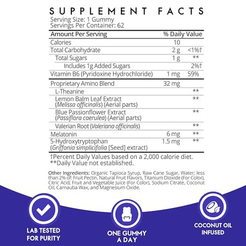 SugarbearPro - Sugarbear Sleep Gummy 2 Meses, Melatonina Extra Forte 6mg, para Homens – Compre Agora!