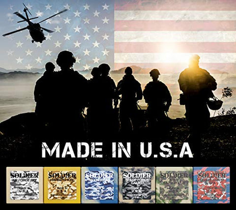 NATURAL AMERICAN - Sabonete Orgânico Masculino, Aromas Masculinos, Sabonete 100% Natural para Homens – Óleos Essenciais, Manteiga de Karité Orgânica, Sabonete Natural para o Corpo – SOLDIER Body Soap 150g (6 unid)