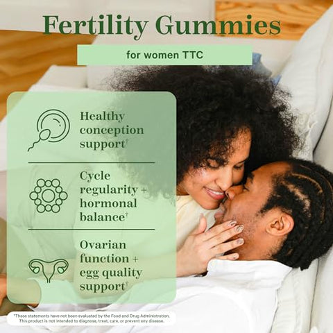 Gummies Fertilidade para Mulheres – Suporte à Concepção e Equilíbrio Hormonal com Inositol, Ácido Fólico e Vitamina B6, Suplementos Pré-Natais para Fertilidade Feminina  Pink Stork - Pink Stork