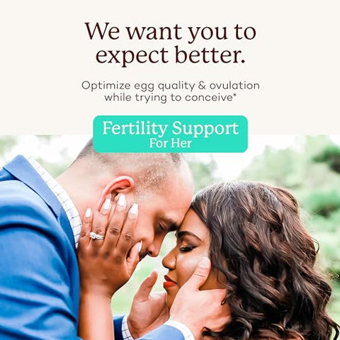Fertility Support for Her – Pó para Apoio à Fertilidade, Função Ovulatória Normal e Qualidade dos Óvulos – Sem Glúten, Vegano, Sem Sabor – 28 Sachês Individuais - Premama