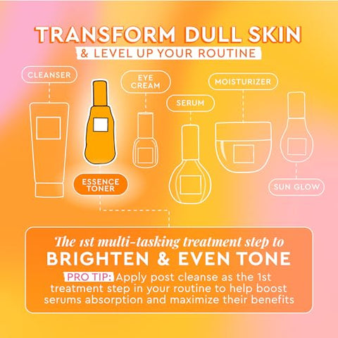 Tônico Facial Cloudberry Brightening – Essência de Toner CoQ10 para Fortalecer a Barreira da Pele – Hidratante de Água de Arroz, Vitamina C, E - Glow Recipe