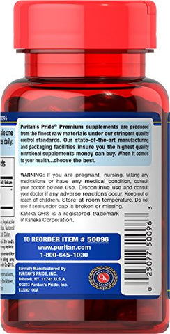Puritan's Pride - Puritan’s Pride Ubiquinol 200mg – Suporte à Saúde Cardíaca, 60 Softgels