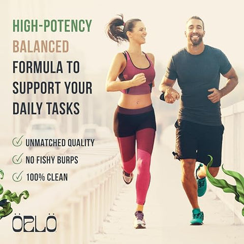 Omega 3 – Suplemento Vegano de Ômega 3 – Ômega 3 de Tripla Potência – DHA à Base de Plantas - Orlo