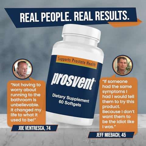 Prosvent - Suporte Avançado para a Próstata Masculina – Suplemento Natural com Saw Palmetto, Vitamina D e Zinco para Aliviar a Frequência Urinária